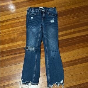 Flying monkey Distressed Blue Jeans for Women